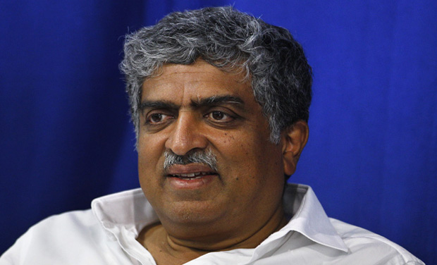 Congress party candidate and former Chairman of Unique Identification Authority of India Nandan Nilekani attends a function at an old age home on the last day of election campaigning of his constituency in Bangalore (Photo: AP) Congress party candidate and former Chairman of Unique Identification Authority of India Nandan Nilekani attends a function at an old age home on the last day of election campaigning of his constituency in Bangalore (Photo: AP)